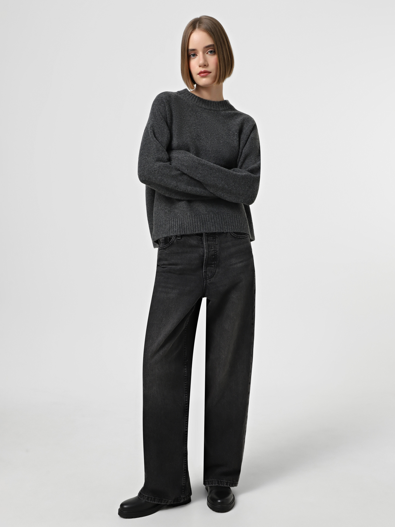 Светри та кардигани Vero Moda модель 10315816_Dark Grey Melange Светри та кардигани Vero Moda модель 10315816_Dark Grey Melange Фото