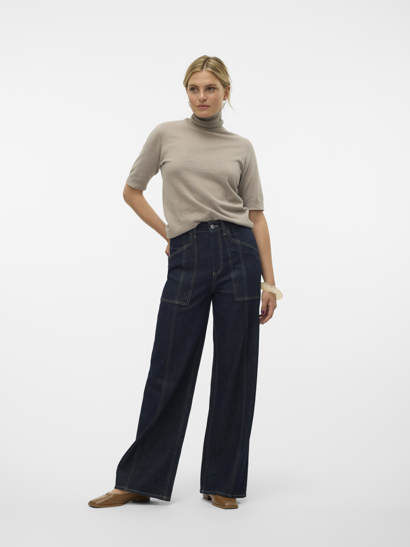 Джинсы Vero Moda модель 10321125_Dark Blue Denim RINSE Фото