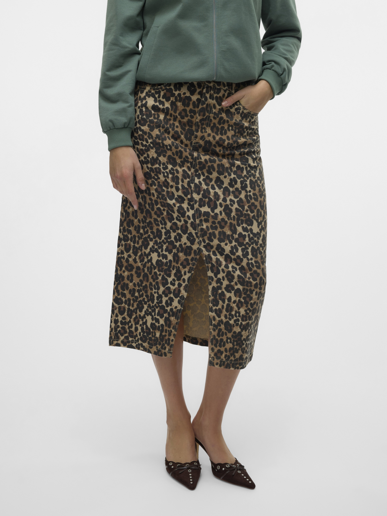 Юбки Vero Moda модель 10329339_Tigers Eye LEOPARD Фото