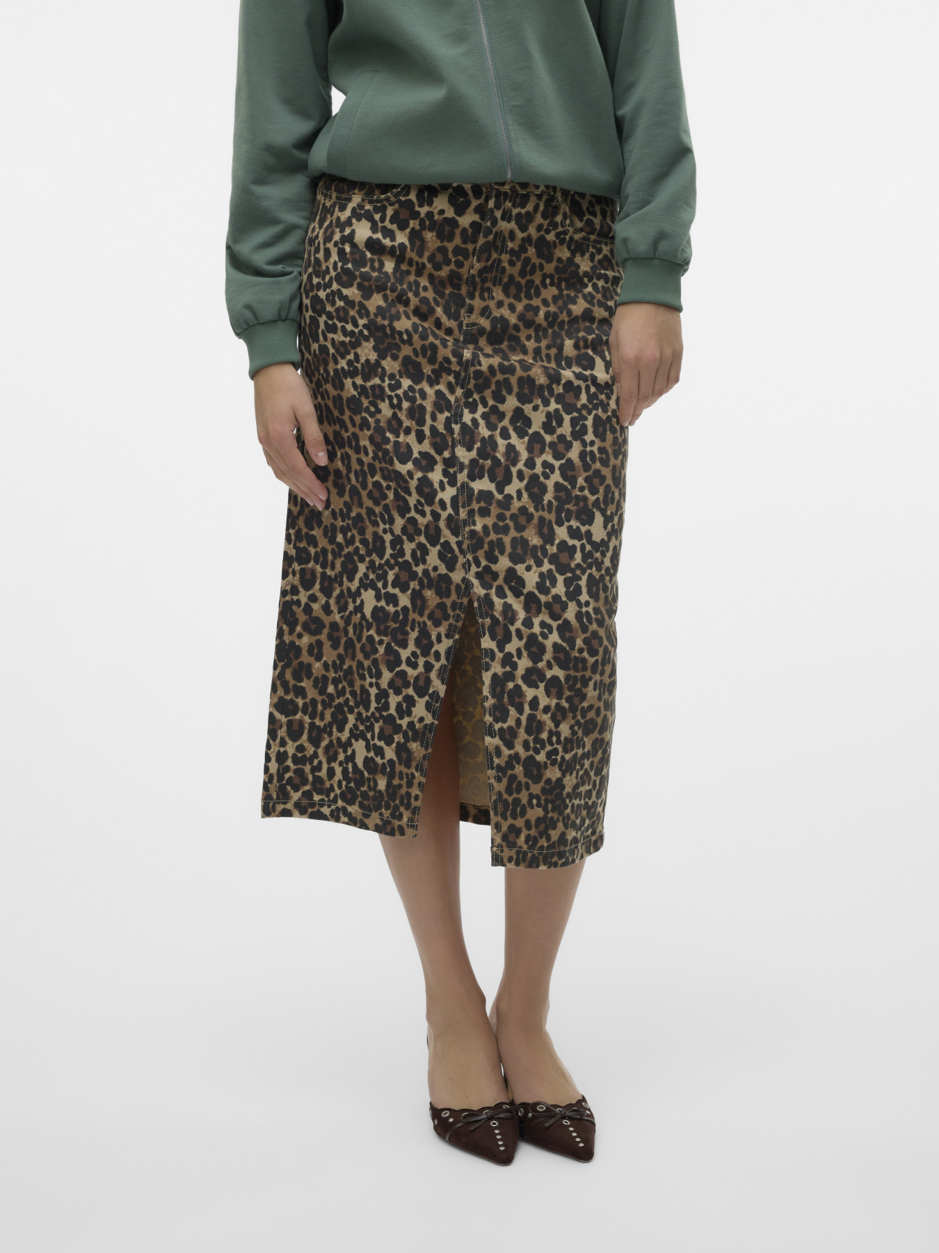 Юбки Vero Moda модель 10329339_Tigers Eye LEOPARD Фото