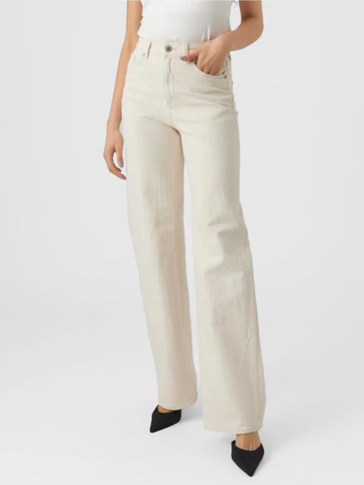 Джинси Vero Moda TESSA HR WIDE JEANS модель 10287303_Ecru Фото