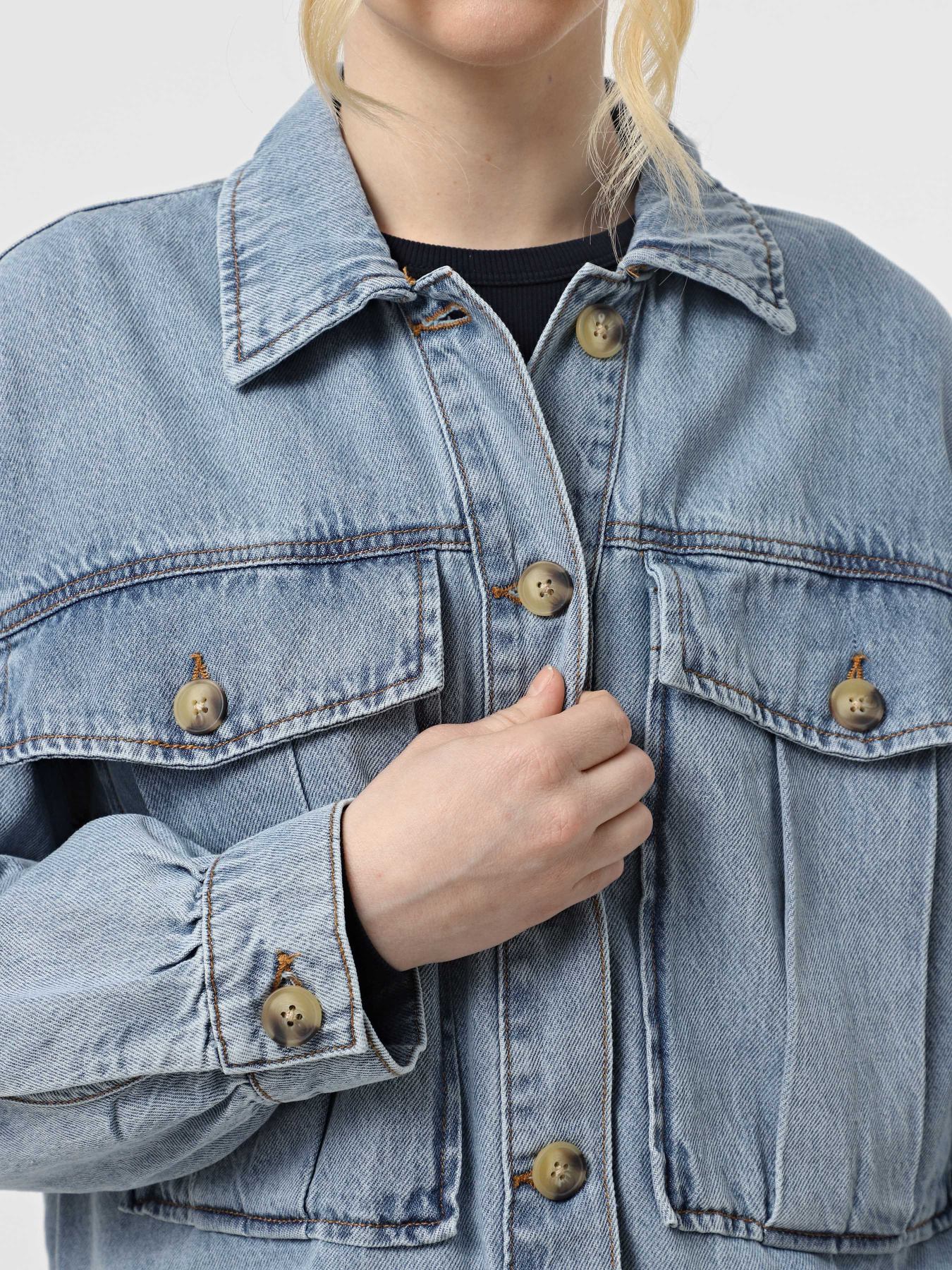 Куртки та дублянки Vero Moda модель 10323236_Light Blue Denim Фото