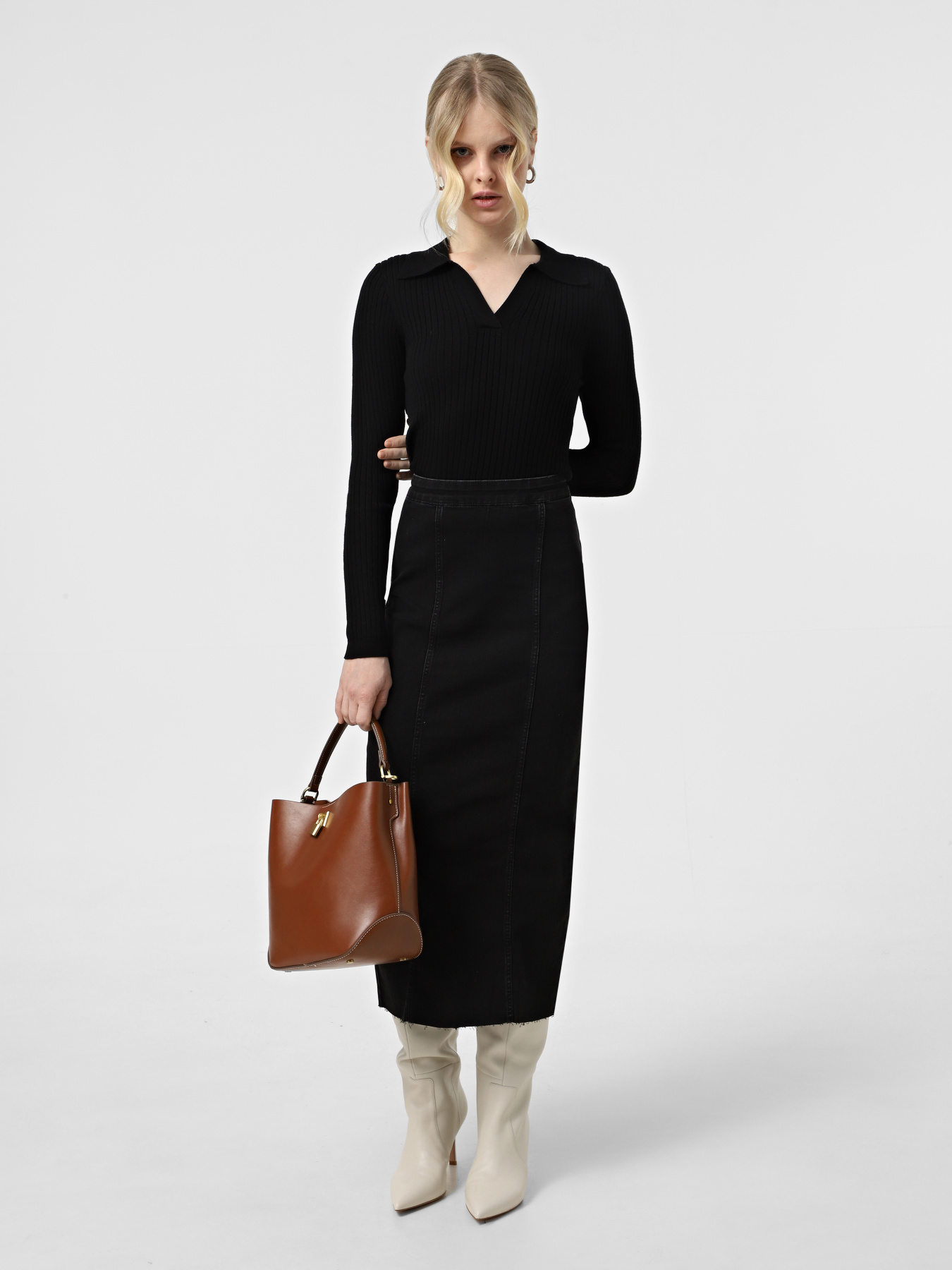Спідниці Vero Moda модель 10321775_Black Denim Фото