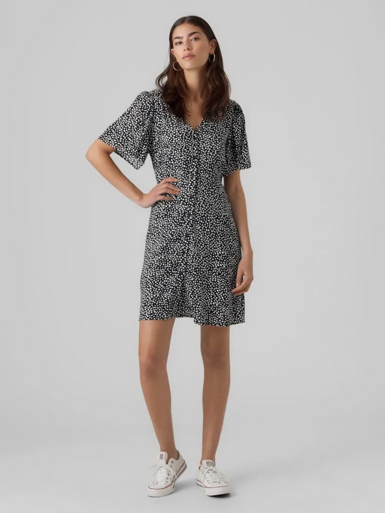 Сукні Vero Moda ALBA SS SHORT DRESS модель 10292845_Black Joey dot Фото