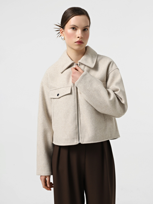 Куртки и дубленки Vero Moda модель 10321977_Oatmeal MELANGE Фото