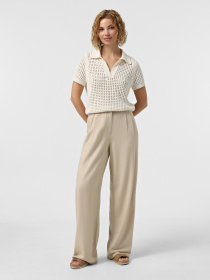 Штани Vero Moda модель 10322125_Oatmeal MELANGE Фото