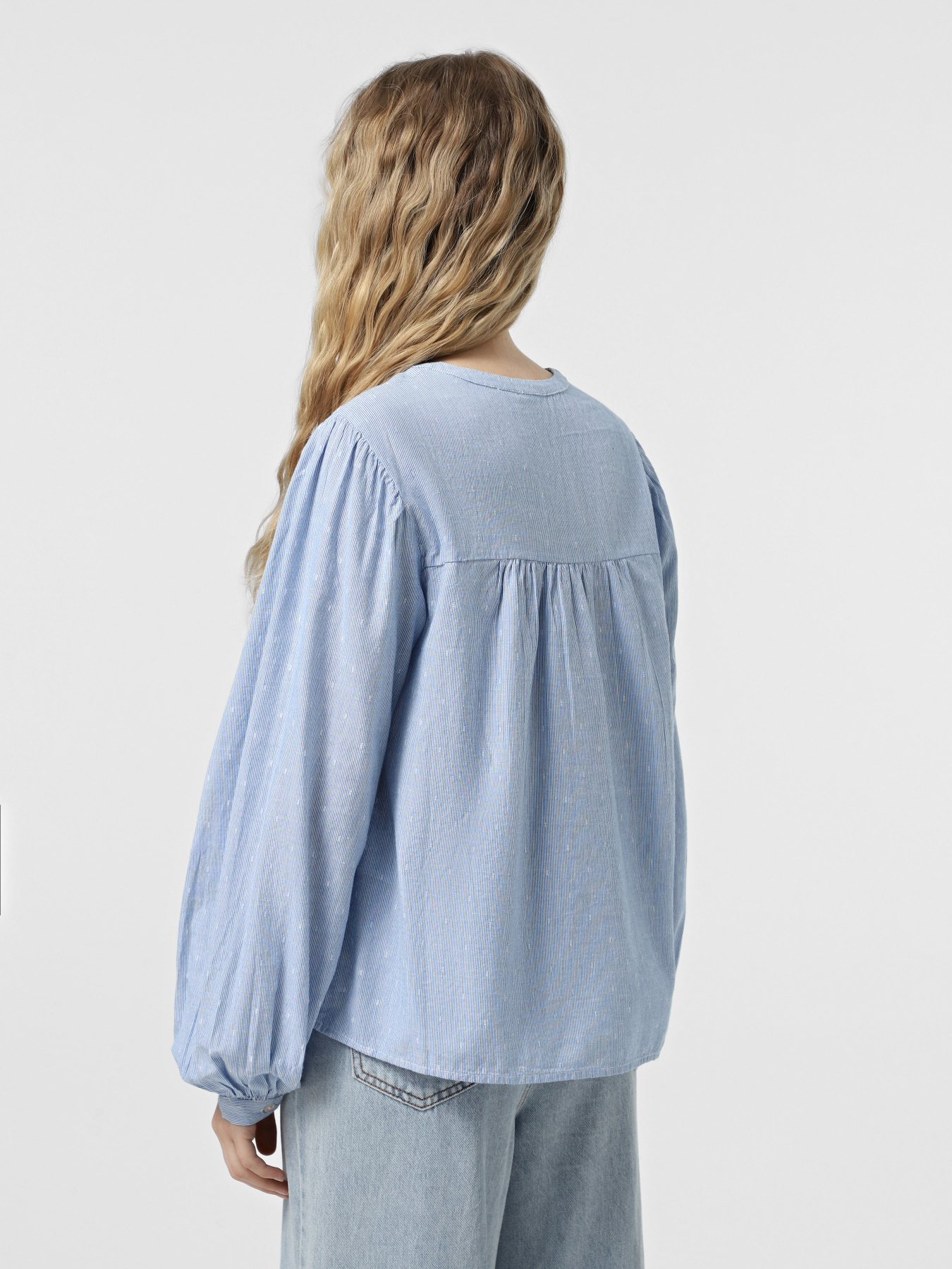 Сорочки Vero Moda модель 10329166_Cashmere Blue Bright White Фото