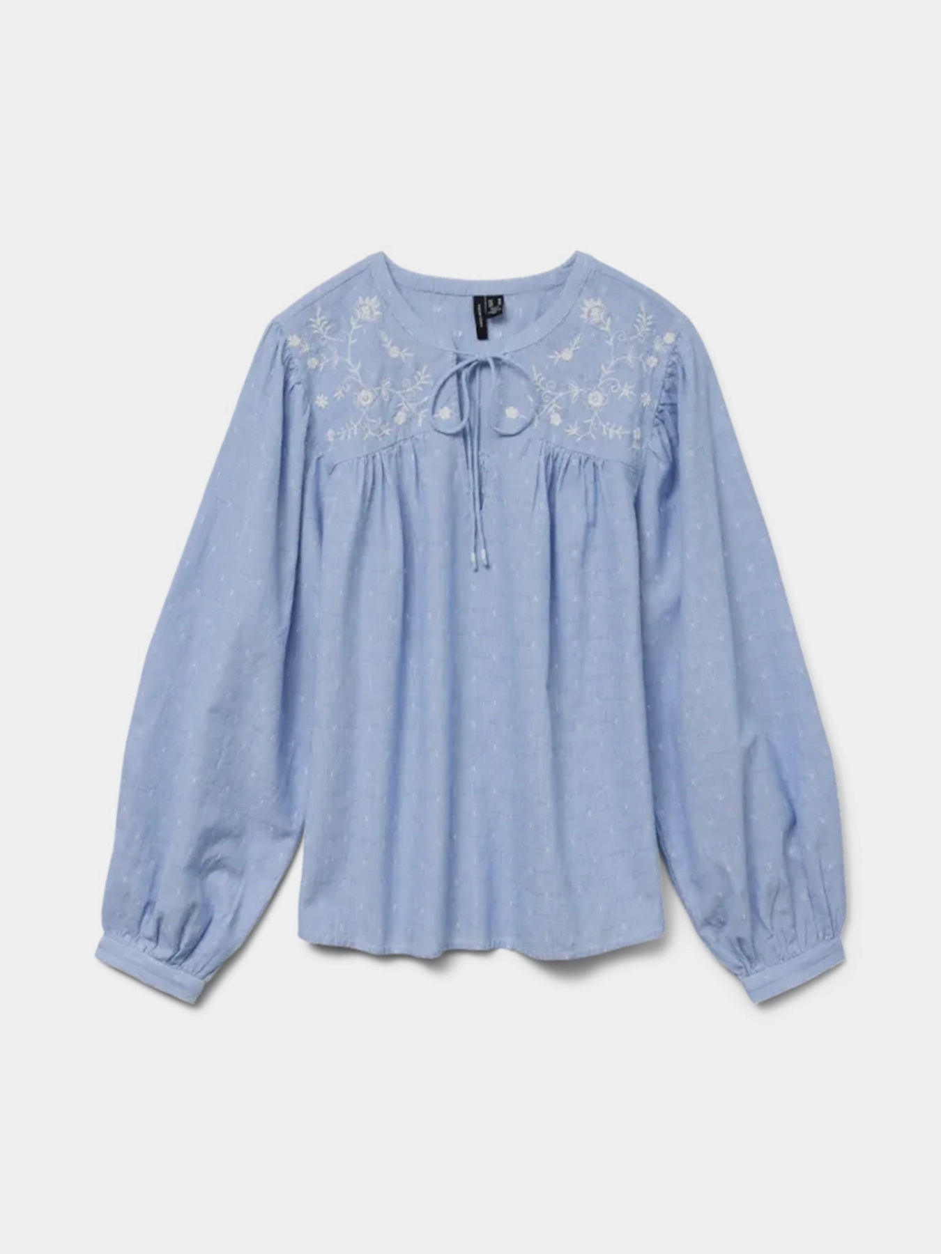 Сорочки Vero Moda модель 10329166_Cashmere Blue Bright White Фото
