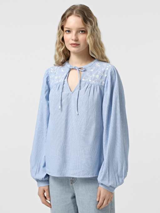 Сорочки Vero Moda модель 10329166_Cashmere Blue Bright White Фото