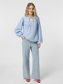 Сорочки Vero Moda модель 10329166_Cashmere Blue Bright White Фото
