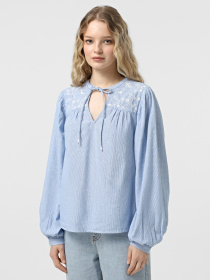 Сорочки Vero Moda модель 10329166_Cashmere Blue Bright White Фото