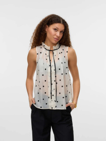 Рубашки Vero Moda модель 10335405_Snow White DOTS Фото