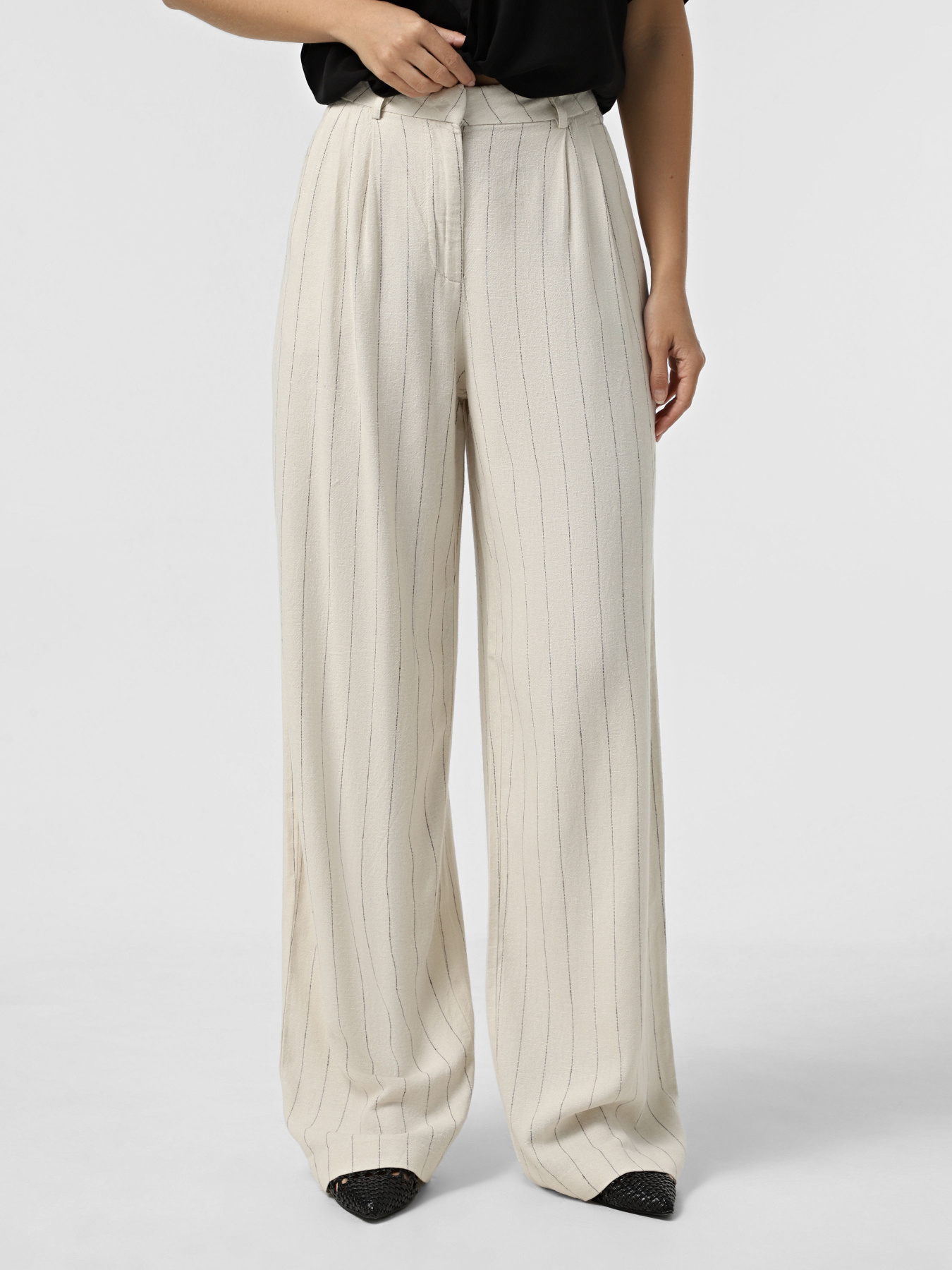 Брюки Vero Moda модель 10322125_Oatmeal GREY PINSTRIPE Брюки Vero Moda модель 10322125_Oatmeal GREY PINSTRIPE Фото