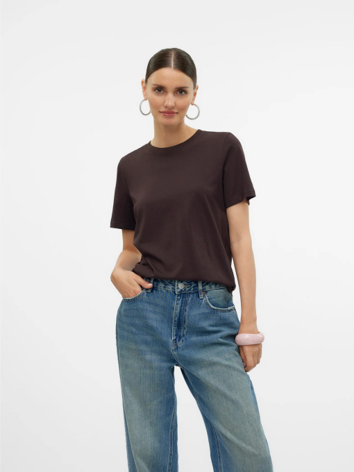Футболки і поло Vero Moda PAULINA SS T-SHIRT модель 10316991_Chocolate Torte Фото