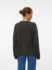 Светри та кардигани Vero Moda BOOM LS O-NECK PULLOVER модель 10320463_Chocolate Torte MELANGE Фото