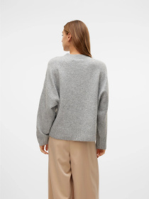 Светри та кардигани Vero Moda BOOM LS O-NECK PULLOVER модель 10320463_Light Grey Melange Фото