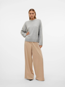 Светри та кардигани Vero Moda BOOM LS O-NECK PULLOVER модель 10320463_Light Grey Melange Фото