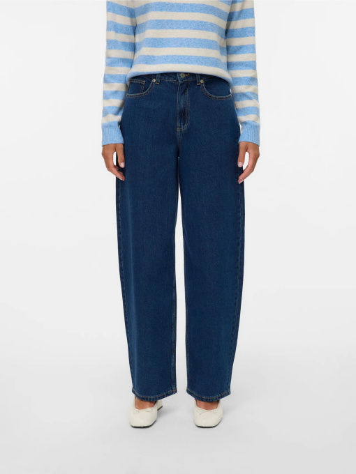 Джинсы Vero Moda ESTELLE HR BARREL JEANS модель 10332234_Dark Blue Denim VI3505 Фото