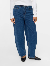 Джинсы Vero Moda BILLIE HR BARREL ANK JS модель 10337318_Medium Blue Denim Фото