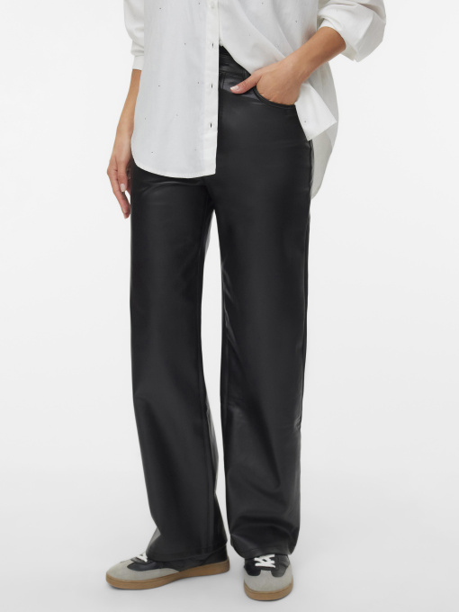 Штани Vero Moda TESSA HR WIDE PL PANTS модель 10310878_Black Фото