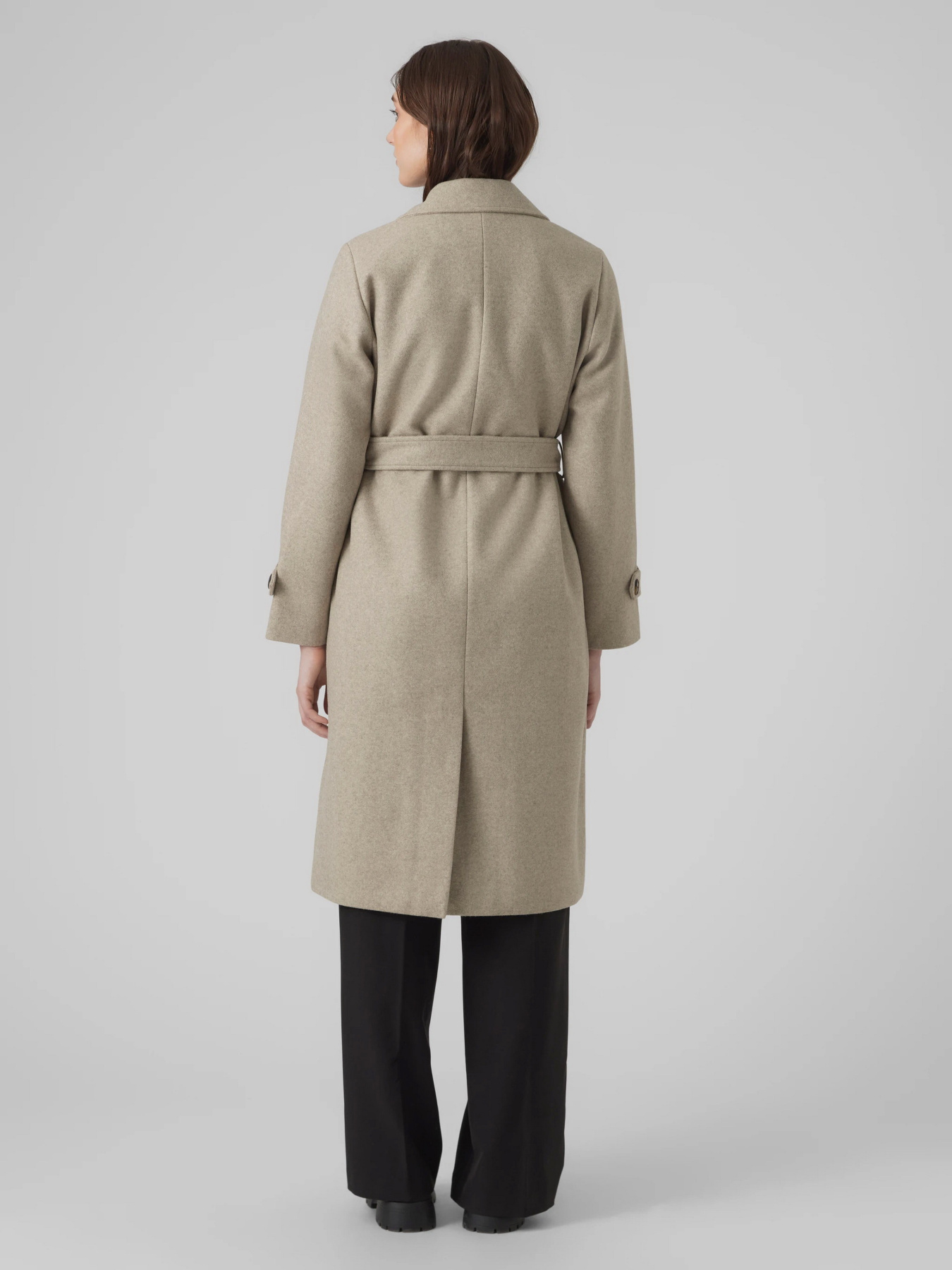 Пальто и плащи Vero Moda FORTUNEVEGA LONG TRENCHCOAT модель 10289870_Silver Mink MELANGE Пальто и плащи Vero Moda FORTUNEVEGA LONG TRENCHCOAT модель 10289870_Silver Mink MELANGE Фото