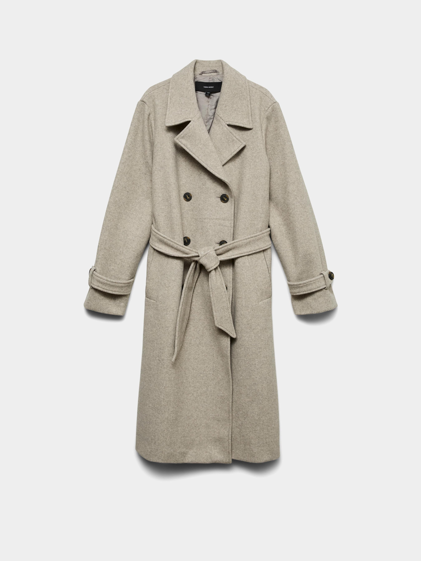 Пальто и плащи Vero Moda FORTUNEVEGA LONG TRENCHCOAT модель 10289870_Silver Mink MELANGE Пальто и плащи Vero Moda FORTUNEVEGA LONG TRENCHCOAT модель 10289870_Silver Mink MELANGE Фото