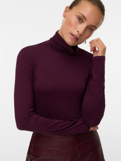 Свитры и кардиганы Vero Moda ALBERTE LS ROLLNECK TOP модель 10293803_Winetasting Фото