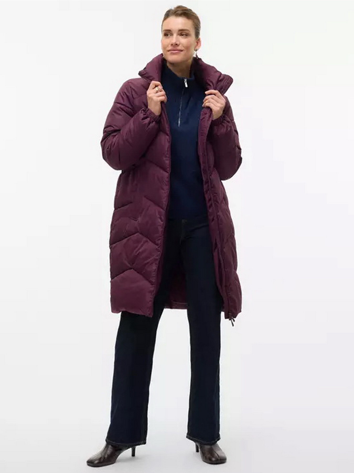 Куртки и дубленки Vero Moda LIGARIO COAT модель 10309840_Winetasting Куртки и дубленки Vero Moda LIGARIO COAT модель 10309840_Winetasting Фото