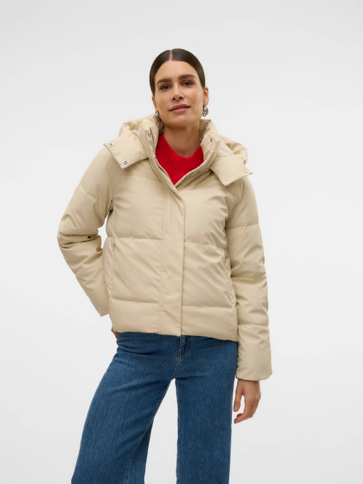 Куртки и дубленки Vero Moda GRETAKYLIE SHORT COATED JACKET модель 10311315_Oatmeal Фото