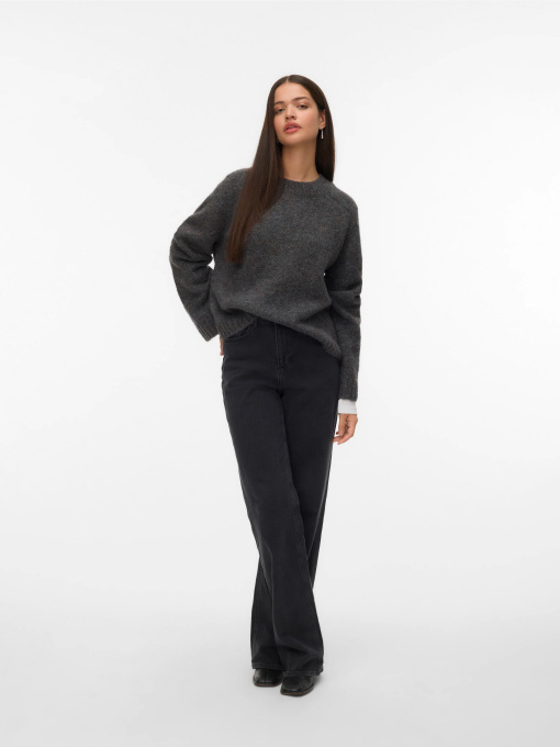 Светри та кардигани Vero Moda INGRID LS O-NECK PULLOVER модель 10331365_Dark Grey Melange LL 51 FR Фото