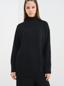 Свитры и кардиганы Vero Moda GOLD ART NEW LS LONG HIGHNECK модель 10332413_Black Фото