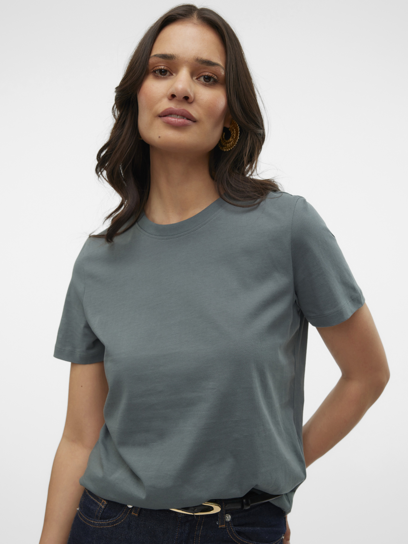 Футболки і поло Vero Moda PAULINA SS T-SHIRT модель 10316991_Balsam Green Фото