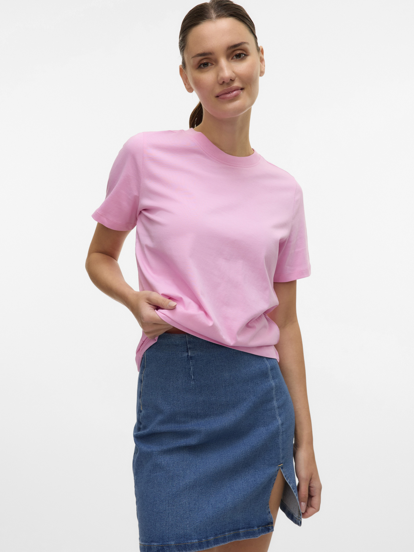 Футболки и поло Vero Moda PAULINA SS T-SHIRT модель 10316991_Bonbon Фото