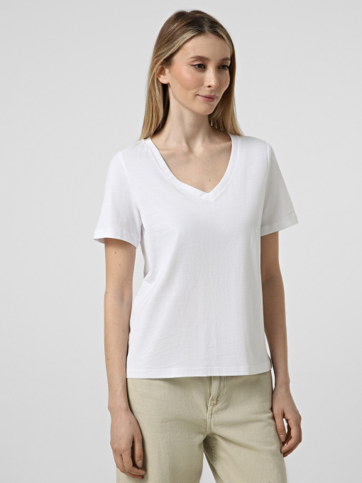Футболки и поло Vero Moda PAULINA SS V-NECK T-SHIRT модель 10342926_Bright White Фото