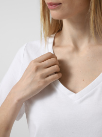 Футболки і поло Vero Moda PAULINA SS V-NECK T-SHIRT модель 10342926_Bright White Фото