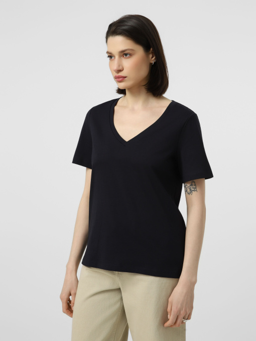 Футболки і поло Vero Moda PAULINA SS V-NECK T-SHIRT модель 10342926_Night Sky Фото