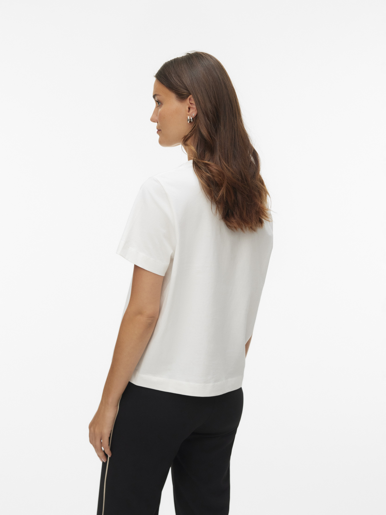 Футболки и поло Vero Moda THEA METTE SS TOP модель 10346290_Snow White LEAF LADY Фото