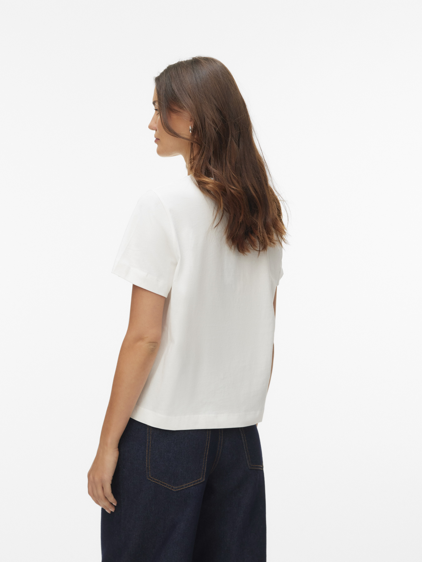 Футболки и поло Vero Moda THEA METTE SS TOP модель 10346290_Snow White ROSE LADY Фото