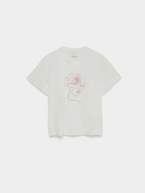 Футболки и поло Vero Moda THEA METTE SS TOP модель 10346290_Snow White ROSE LADY Фото