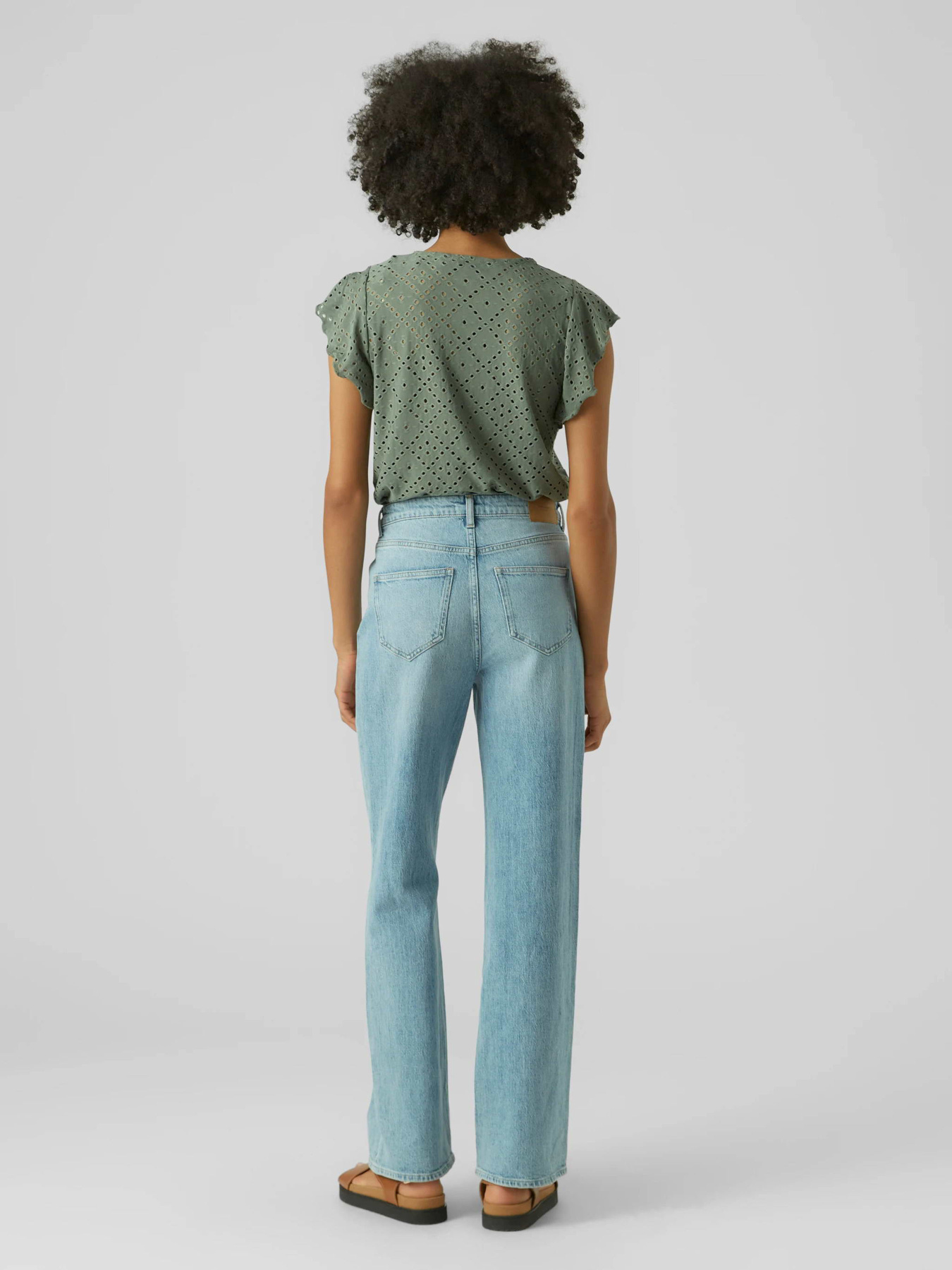 Футболки и поло Vero Moda TASSA SL FRILL TOP модель 10286067_Laurel Wreath Фото