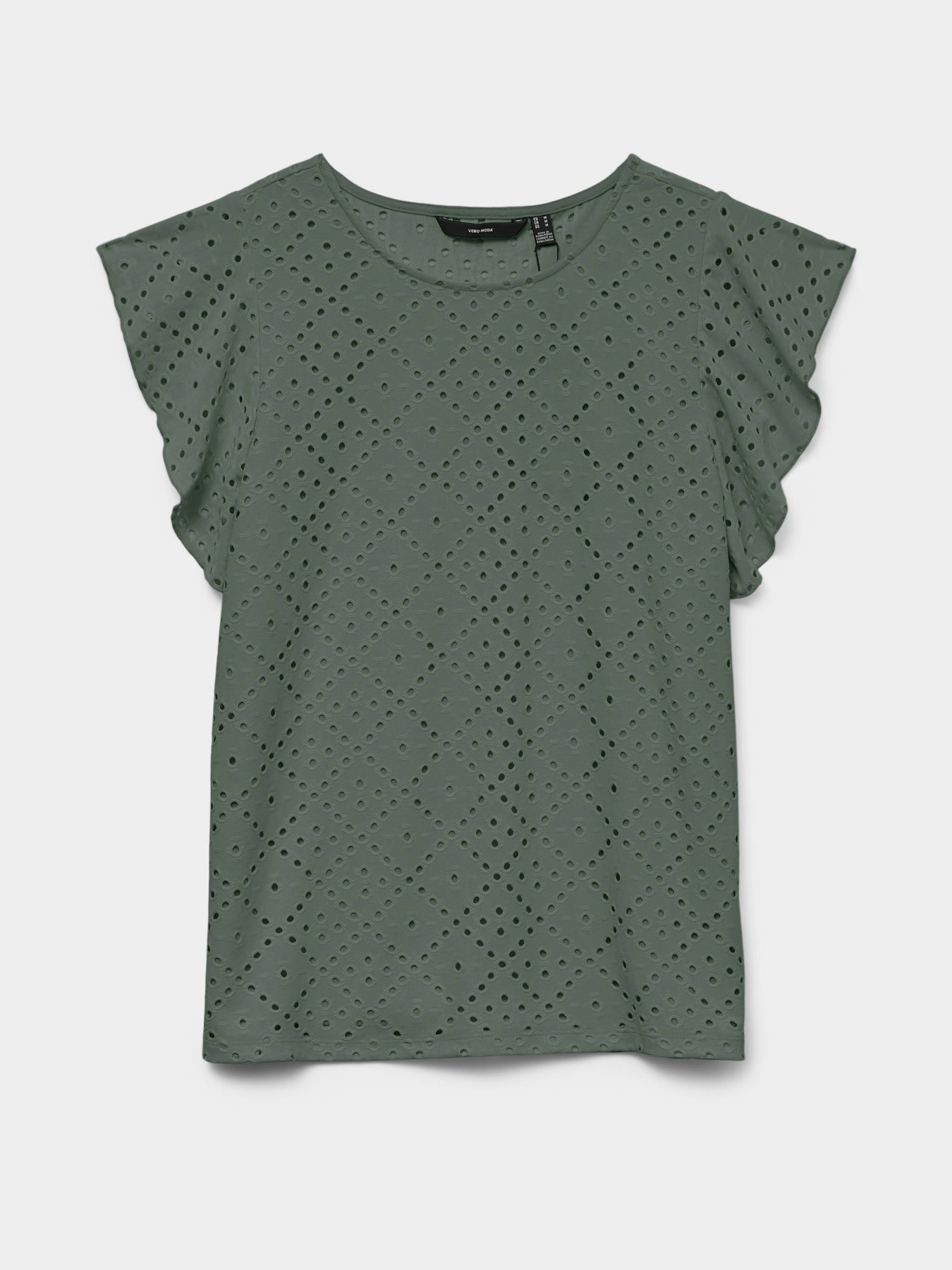 Футболки и поло Vero Moda TASSA SL FRILL TOP модель 10286067_Laurel Wreath Фото