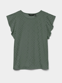 Футболки и поло Vero Moda TASSA SL FRILL TOP модель 10286067_Laurel Wreath Фото