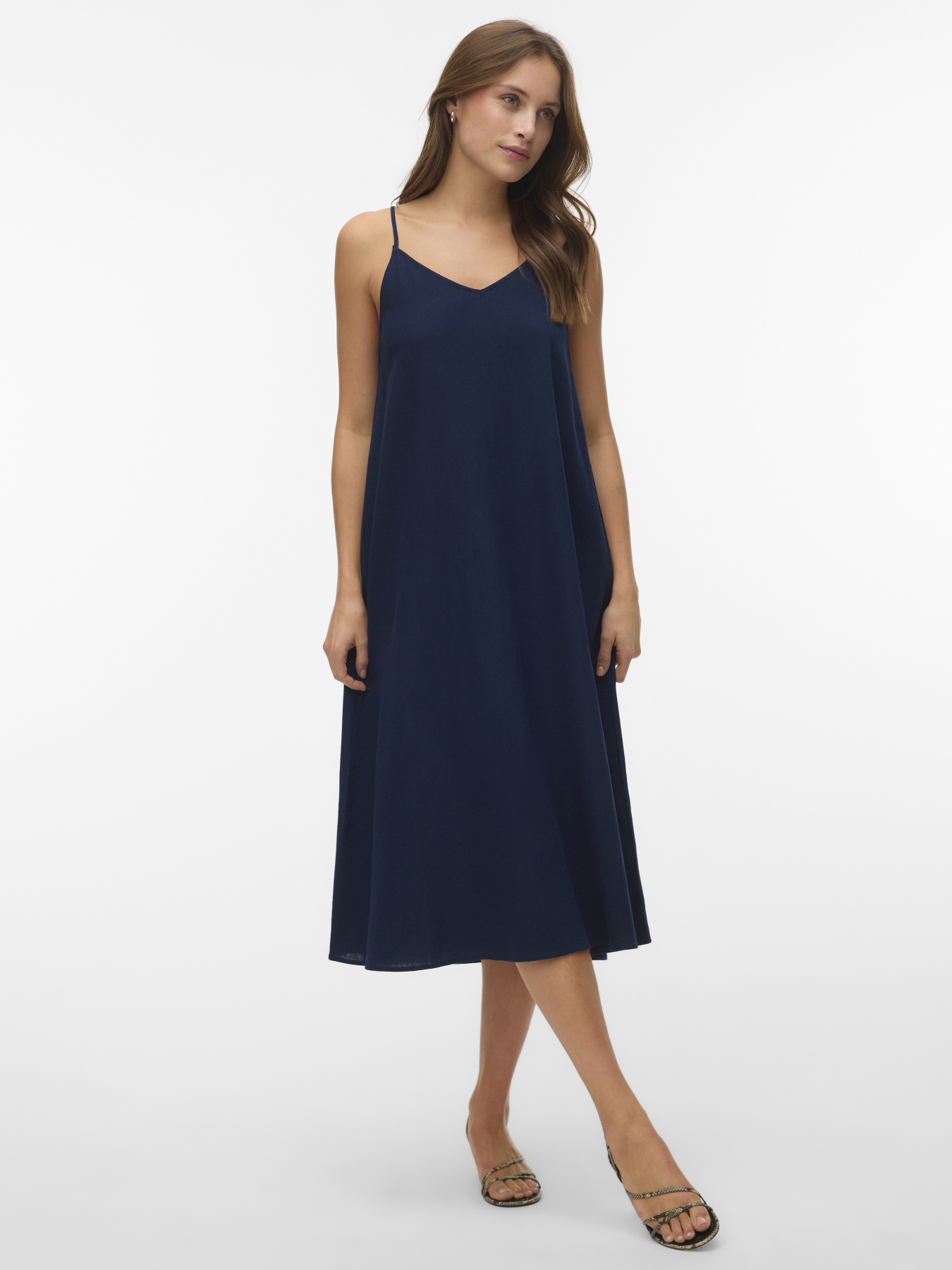 Сукні Vero Moda JESMILO CALF SINGLET DRESS модель 10340519_Navy Blazer Фото