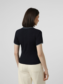 Футболки и поло Vero Moda CHLOE SHORT POLO модель 10342882_Navy Blazer Snow white + a Фото