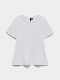 Футболки і поло Vero Moda ABBY SS PEPLUM TOP модель 10344131_Bright White Фото