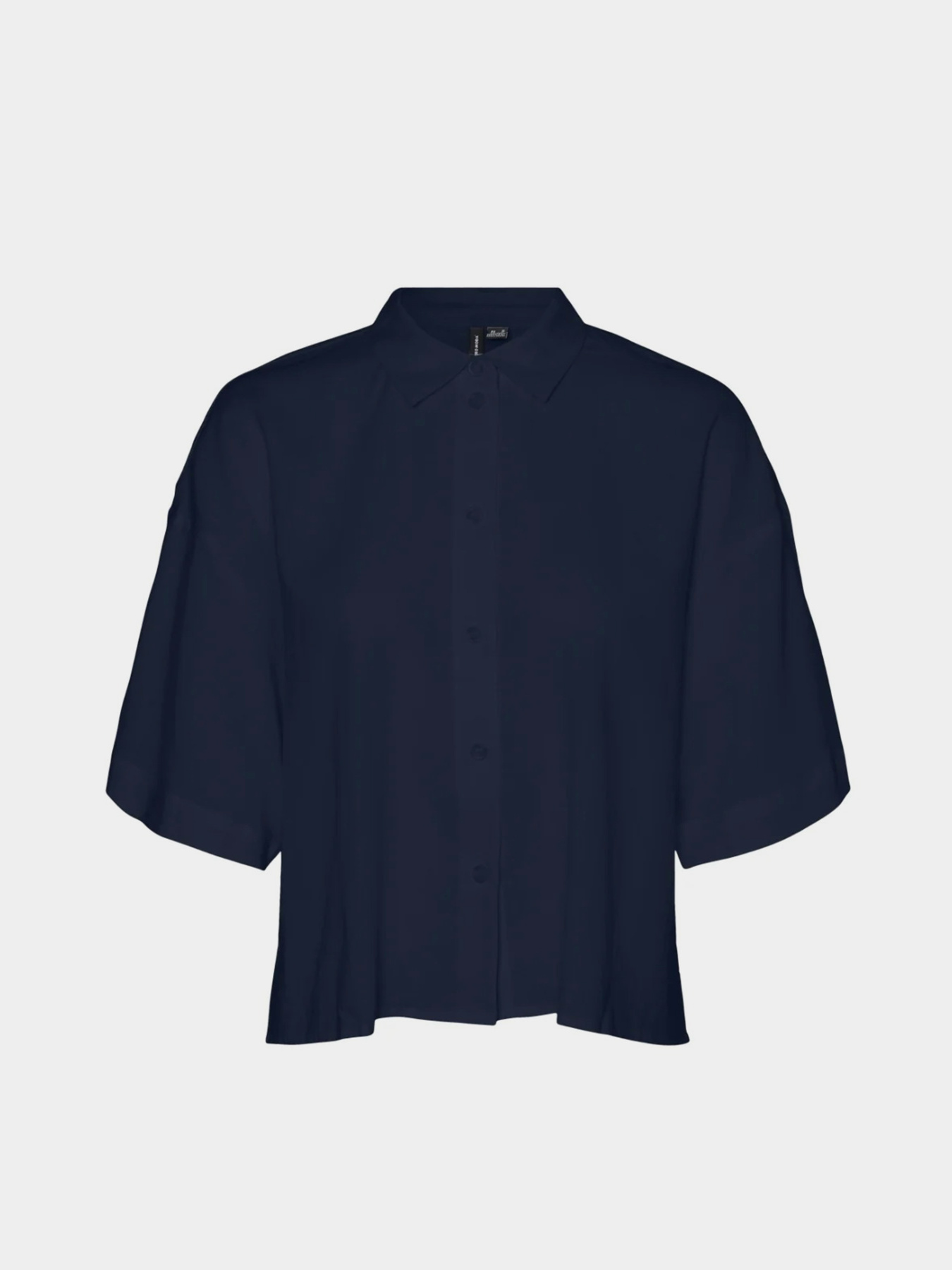 Рубашки Vero Moda LINN 2/4 SHORT SHIRT модель 10306820_Navy Blazer Фото