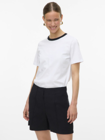 Футболки і поло Vero Moda PAULINA SS T-SHIRT модель 10316991_Bright White Black Necklin Фото