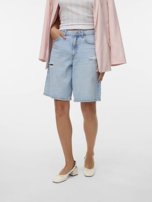 Шорти Vero Moda HADLEY MR BERMUDA DENIM  SHORT модель 10342092_Light Blue Denim Фото