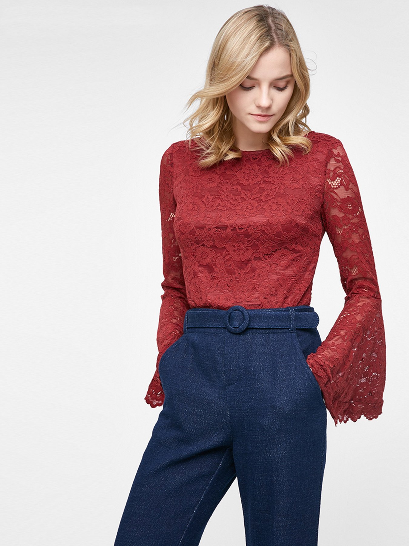 Рубашки Vero Moda модель 317102503F15_бордовий Фото