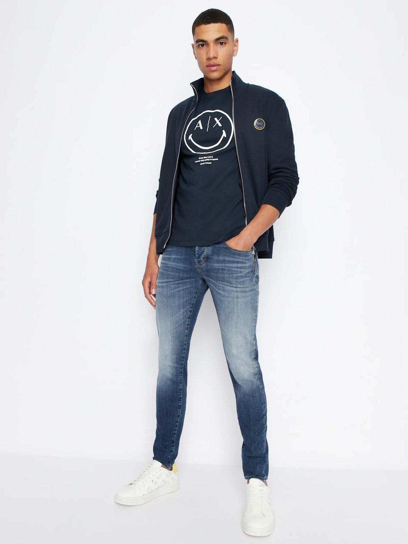 Футболки и поло Armani Exchange Smile модель 6LZTJS-ZJ8EZ-1510 Футболки и поло Armani Exchange Smile модель 6LZTJS-ZJ8EZ-1510 Фото